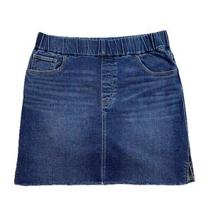 JAG On The Go Denim Skort Women's 6 Pull On Mid Rise Skirt Shorts Blue